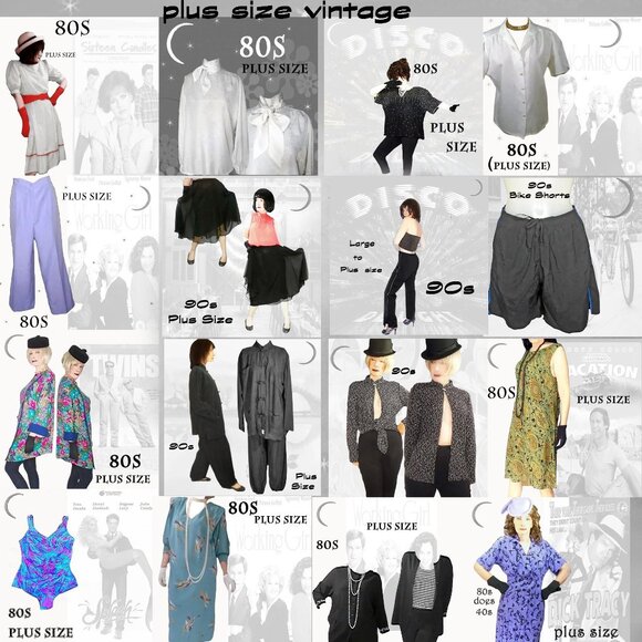 Plus Size Black Blouse & Belt, Balloon Sleeves, TEN Blouses in One! 70s Vintage - Picture 10 of 13